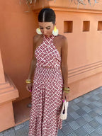 Halterneck Wedding Guest Dress – Elegant Summer Occasion Dress | Meave & Ivy