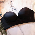 Women's Reinforced Strapless Bra with Push-Up Effect