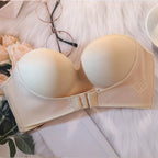 Women's Reinforced Strapless Bra with Push-Up Effect