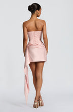 Blush Tailored Mini Dress – Elegant Structured Occasion Dress | Meave & Ivy