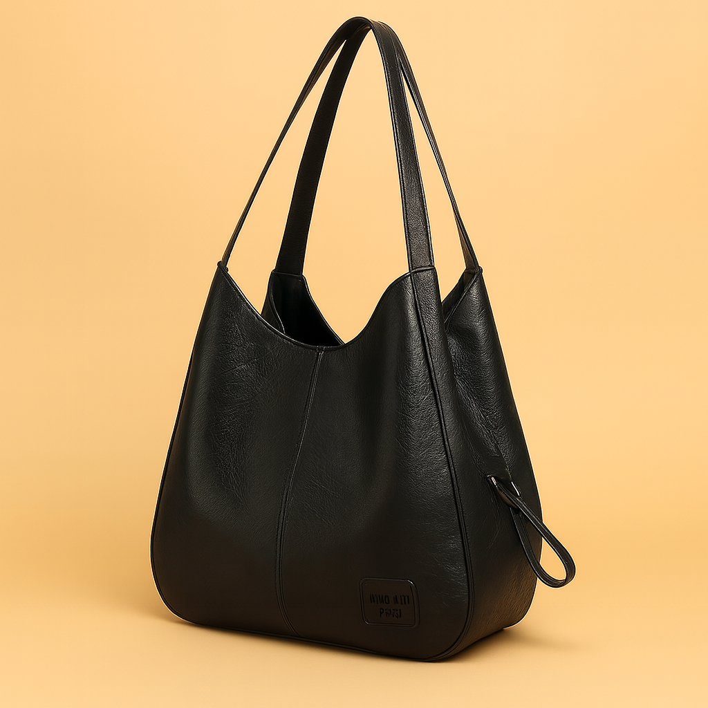 Women's Large Vintage leather-look Shoulder Bag