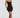 Black Floral Corset Mini Dress – Appliqué Statement Dress | Meave & Ivy
