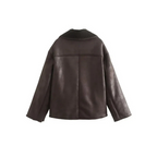 Cosy Winter Jacket with Soft Lining – Rich Brown