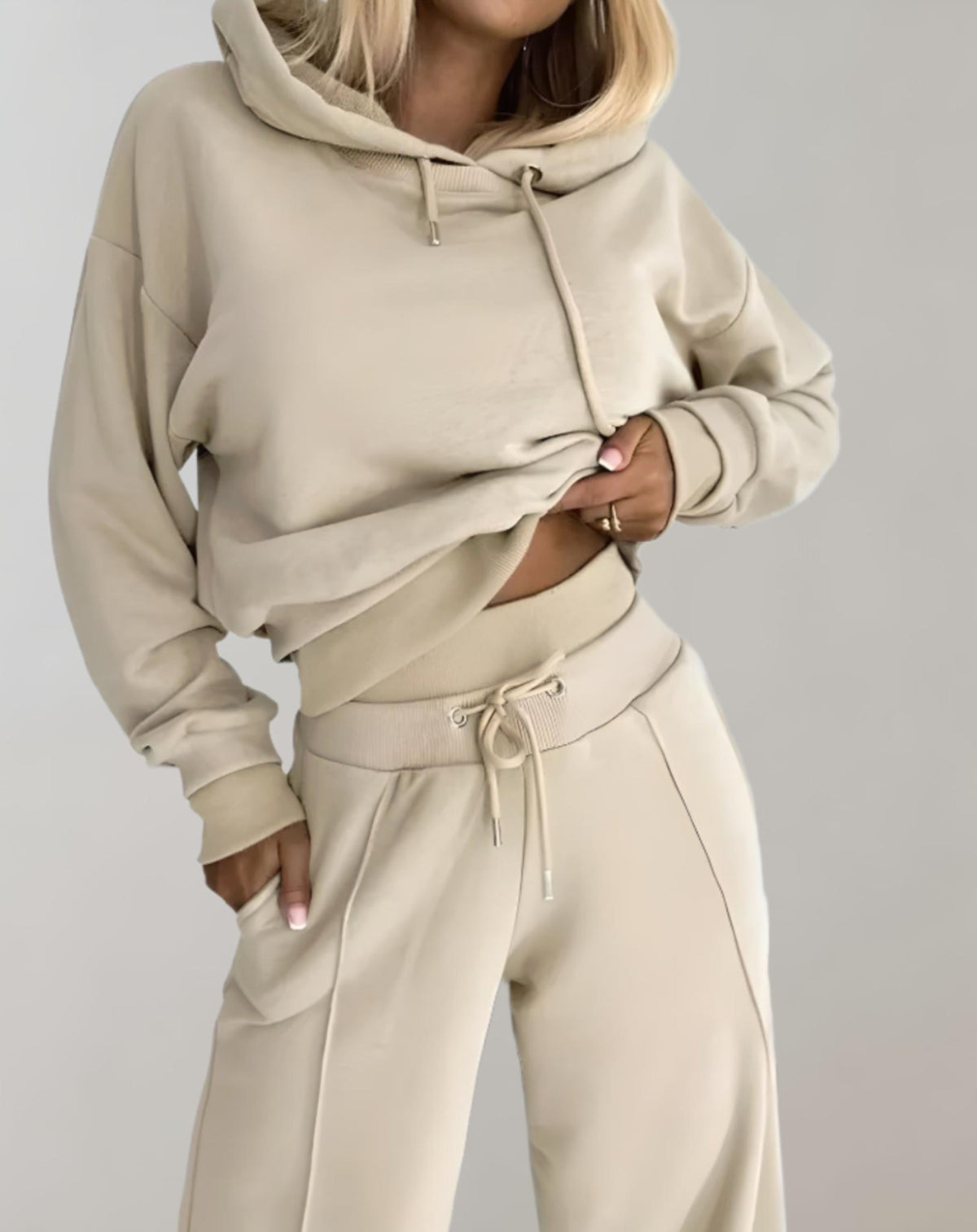 Hooded Jumper & Wide Leg Trouser Set – Knit Two Piece in 6 Colours