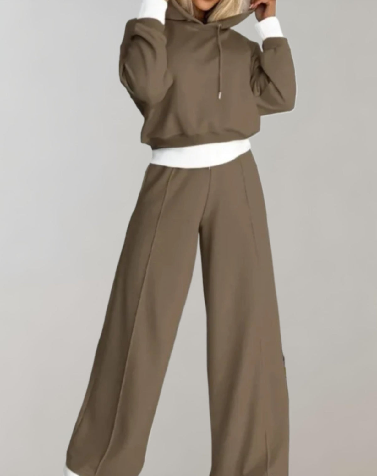 Hooded Jumper & Wide Leg Trouser Set – Knit Two Piece in 6 Colours