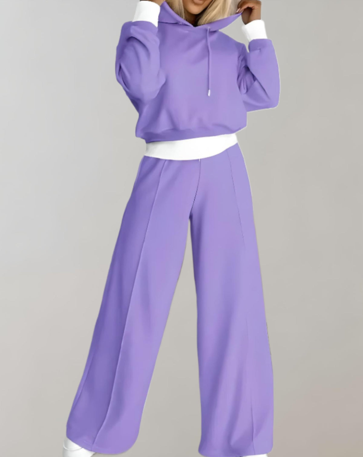 Hooded Jumper & Wide Leg Trouser Set – Knit Two Piece in 6 Colours