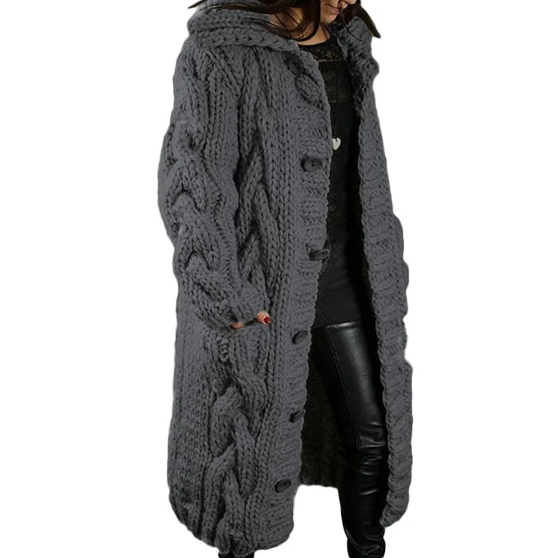 Chunky Knit Cardigan – Thick Cosy Cardigan in 10 Colours