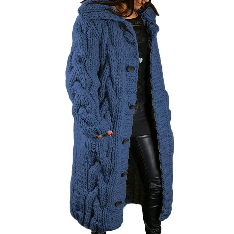 Chunky Knit Cardigan – Thick Cosy Cardigan in 10 Colours