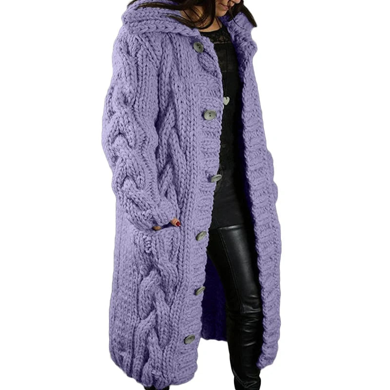 Chunky Knit Cardigan – Thick Cosy Cardigan in 10 Colours