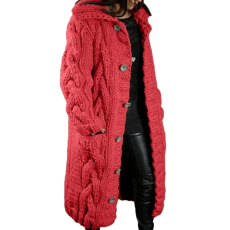 Chunky Knit Cardigan – Thick Cosy Cardigan in 10 Colours