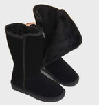 Warm Lined Suede Look Boots with Zip – Waterproof Winter Boots