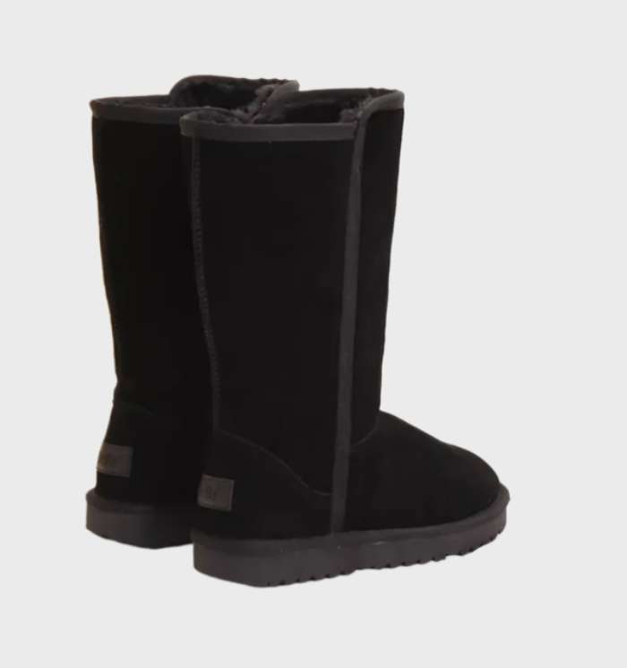 Warm Lined Suede Look Boots with Zip – Waterproof Winter Boots