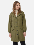 Long Waterproof Coat with Hood and Pockets – Sizes to 5XL