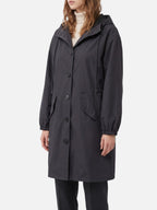 Long Waterproof Coat with Hood and Pockets – Sizes to 5XL