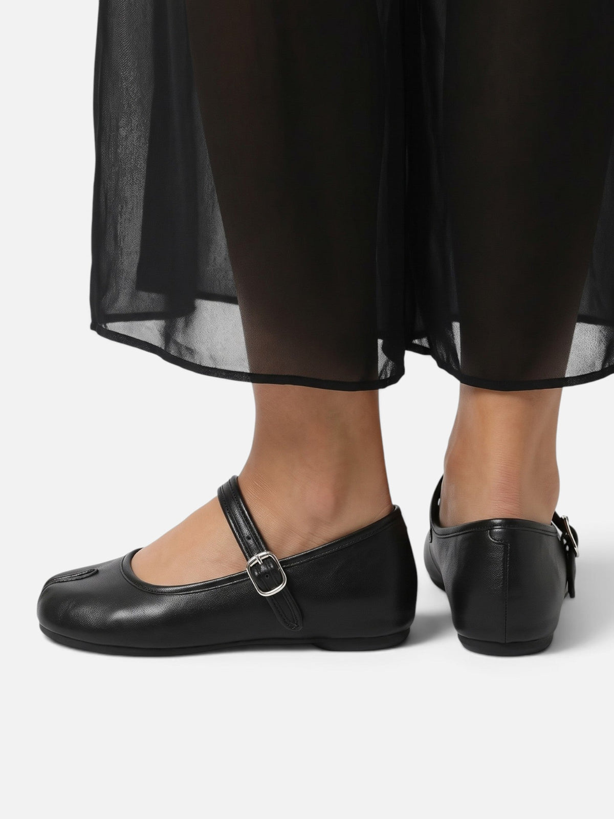 Tabi Split-Toe Mary Janes with Buckle Strap