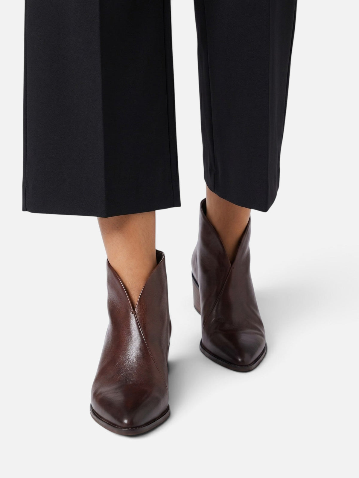 Pointed Toe Ankle Boots – Vegan Leather