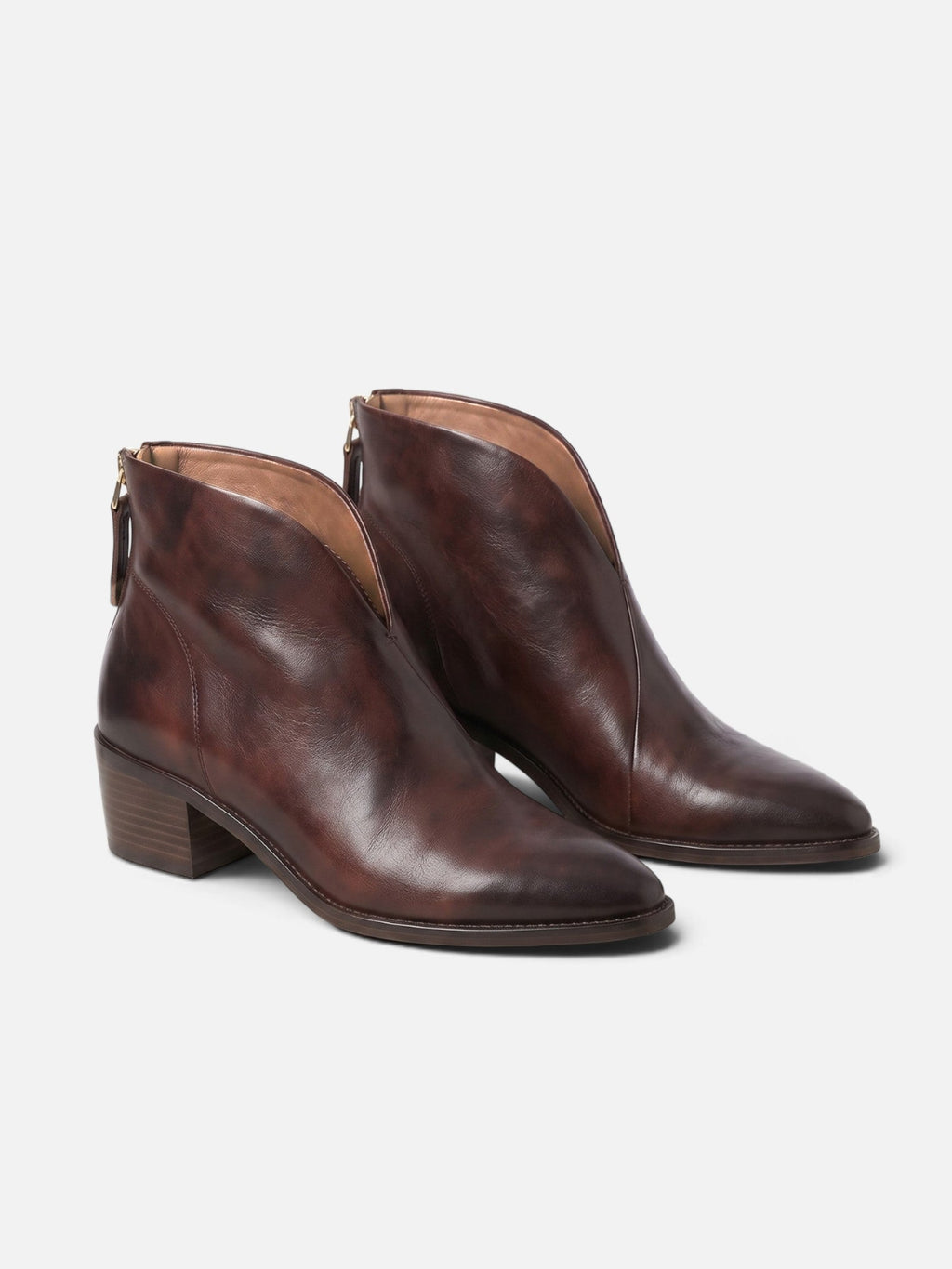 Pointed Toe Ankle Boots – Vegan Leather