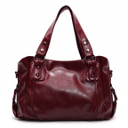 Slouchy Hobo Bag with Snap-Tab Handles