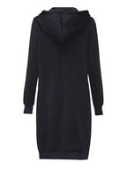 Women's Long Zip-Up Hoodie – Relaxed Hooded Cardigan Style