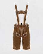 Women's Traditional Embroidered Lederhosen Shorts