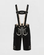 Women's Traditional Embroidered Lederhosen Shorts