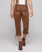 Women's Traditional Embroidered Lederhosen Trousers