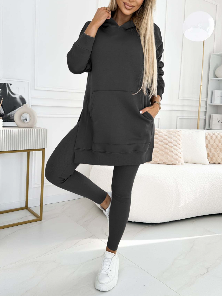 Women's Longline Hoodie and Leggings Set