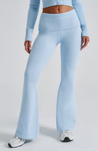Azure Blue Knit Co-Ord Set – Luxury Lounge Two-Piece | Meave & Ivy