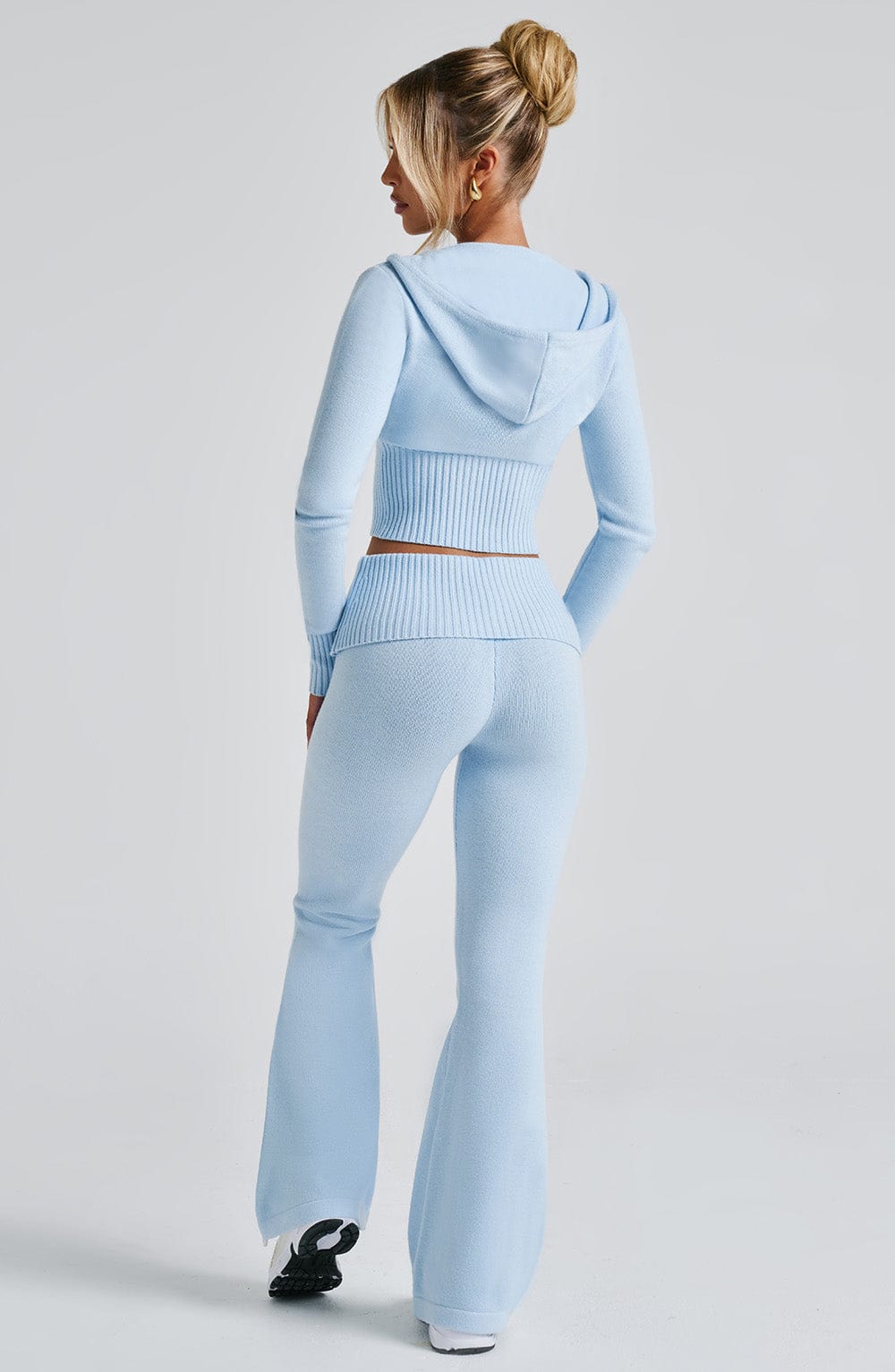 Azure Blue Knit Co-Ord Set – Luxury Lounge Two-Piece | Meave & Ivy
