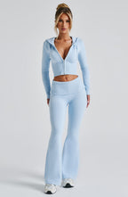 Azure Blue Knit Co-Ord Set – Luxury Lounge Two-Piece | Meave & Ivy