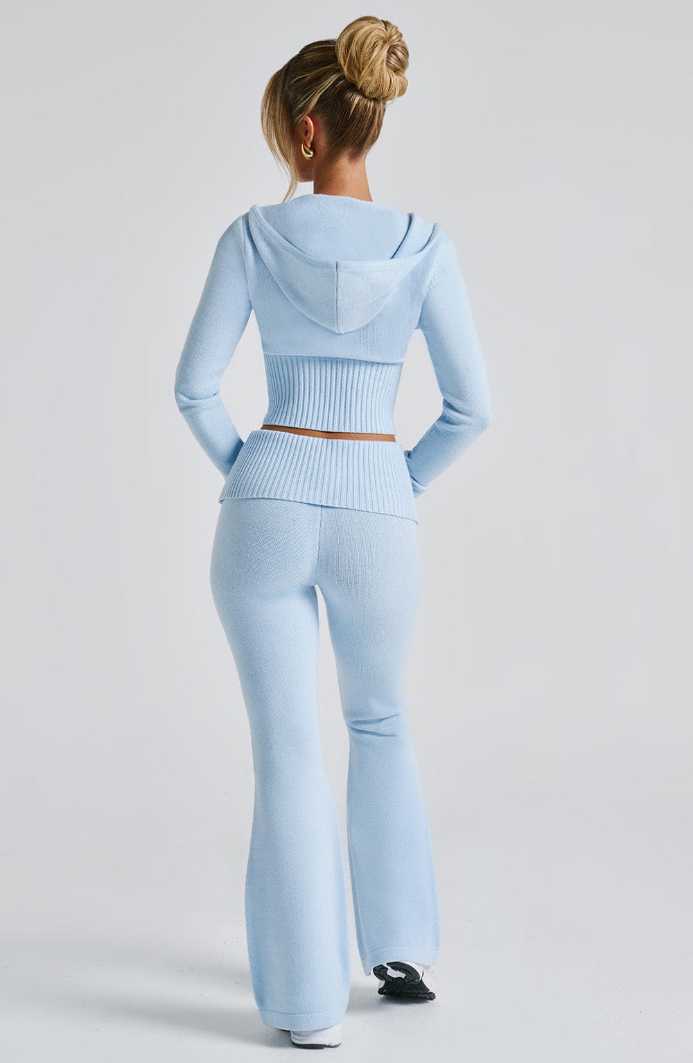 Azure Blue Knit Co-Ord Set – Luxury Lounge Two-Piece | Meave & Ivy