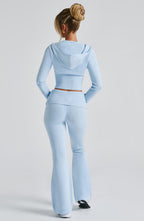 Azure Blue Knit Co-Ord Set – Luxury Lounge Two-Piece | Meave & Ivy