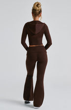 Brown Knit Co-Ord Set – Chocolate Luxury Lounge Two-Piece | Meave & Ivy