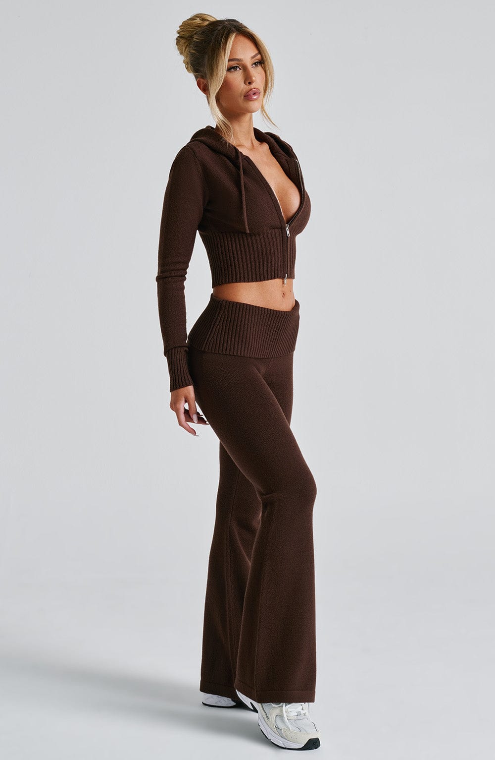 Brown Knit Co-Ord Set – Chocolate Luxury Lounge Two-Piece | Meave & Ivy