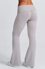Brown Tweed Wide-Leg Tailored Trousers – Luxury Suit Pants | Meave & Ivy