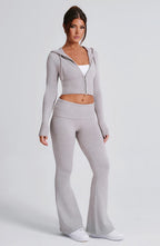 Brown Tweed Wide-Leg Tailored Trousers – Luxury Suit Pants | Meave & Ivy