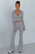 Brown Tweed Wide-Leg Tailored Trousers – Luxury Suit Pants | Meave & Ivy