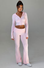 Pink Knit Co-Ord Set – Soft Luxury Lounge Two-Piece | Meave & Ivy
