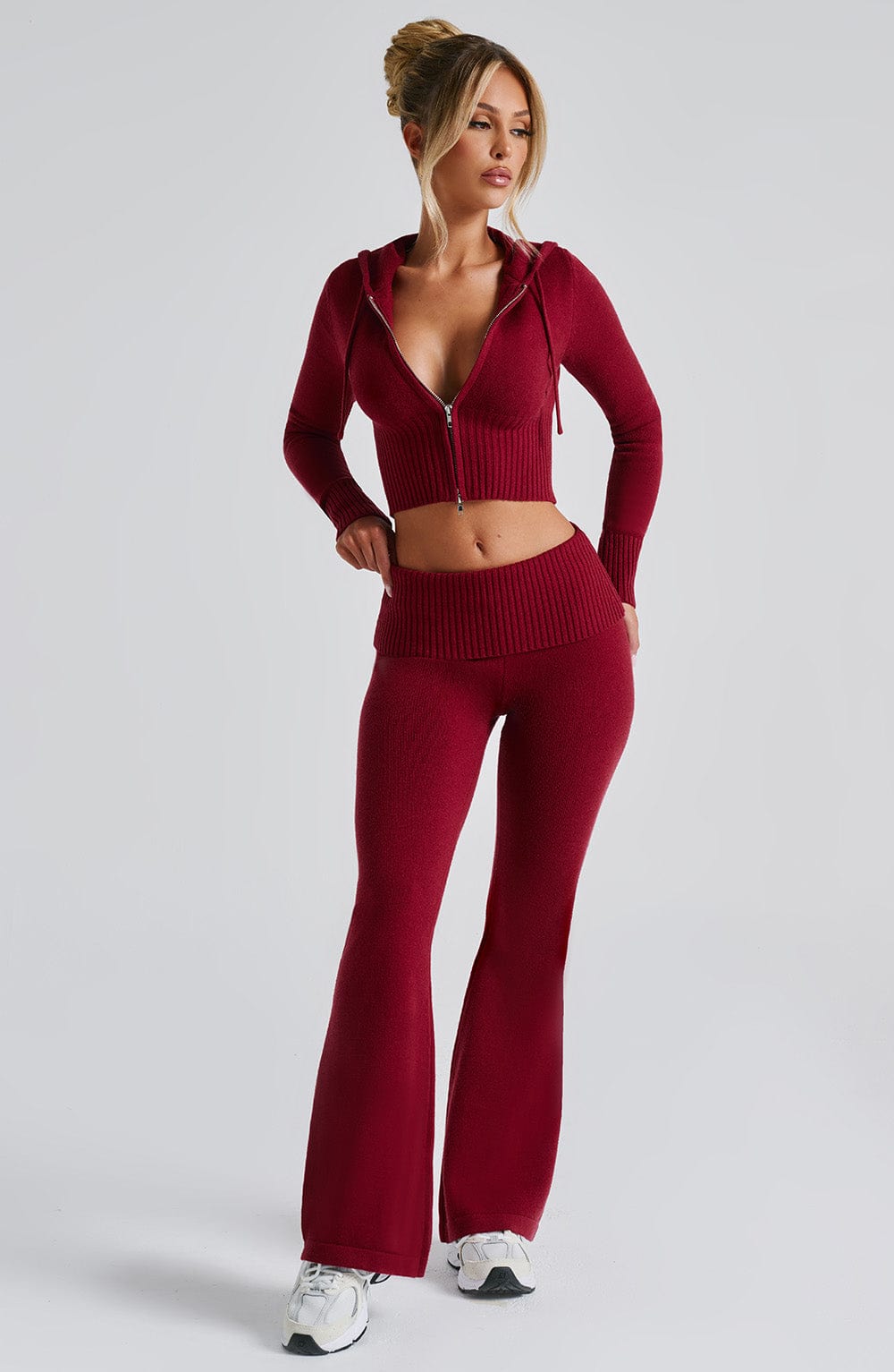 Red Knit Co-Ord Set – Bold Luxury Lounge Two-Piece | Meave & Ivy
