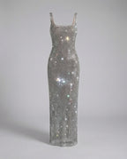 Square Neck Maxi Dress - Elegant Evening Occasion Dress | Meave & Ivy