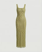 Square Neck Maxi Dress - Elegant Evening Occasion Dress | Meave & Ivy