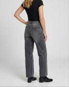 Women's Wide Leg Drawstring Jeans with Elasticated Waist