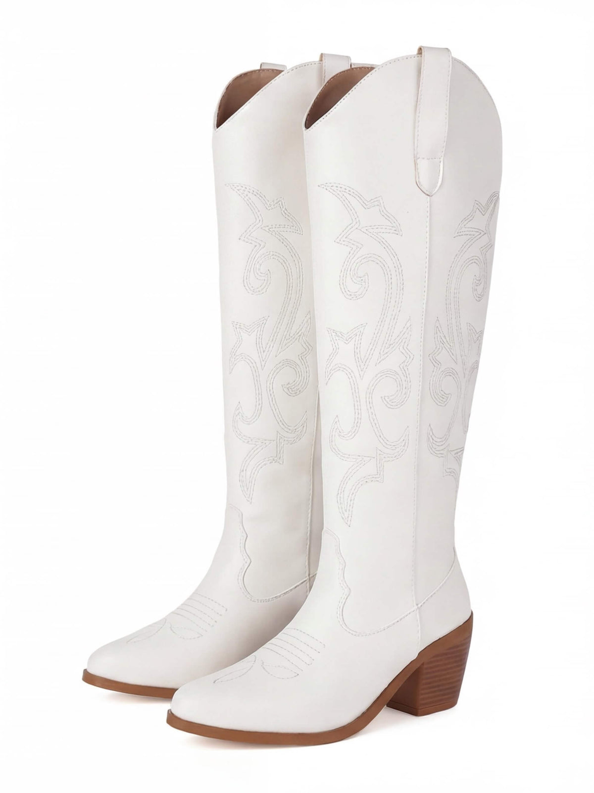 Women's Knee-High Heeled Western Boots