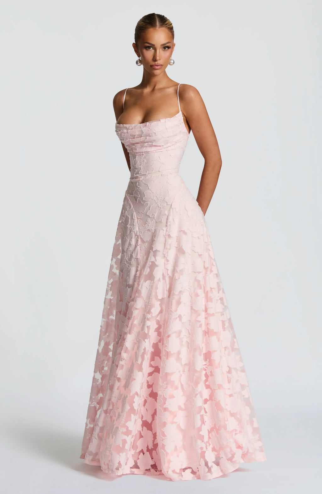 Floral Thin-Strap Maxi Dress – Elegant Summer Evening Dress | Meave & Ivy