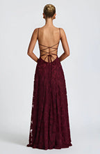 Floral Thin-Strap Maxi Dress – Elegant Summer Evening Dress | Meave & Ivy