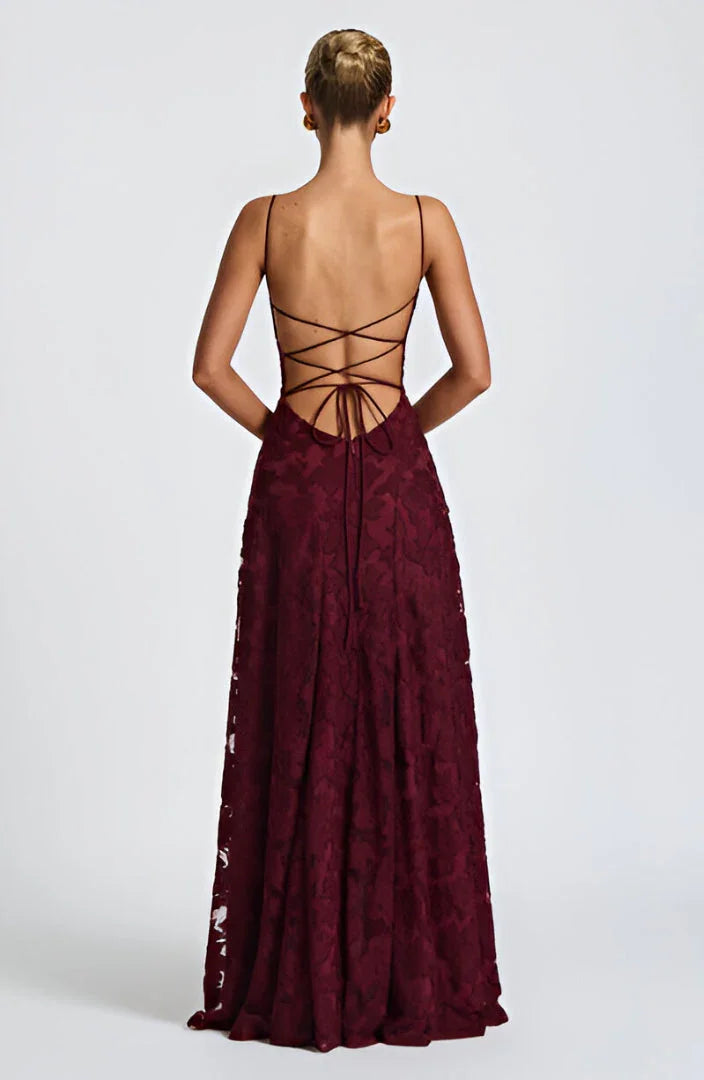 Floral Thin-Strap Maxi Dress – Elegant Summer Evening Dress | Meave & Ivy