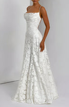 Floral Thin-Strap Maxi Dress – Elegant Summer Evening Dress | Meave & Ivy