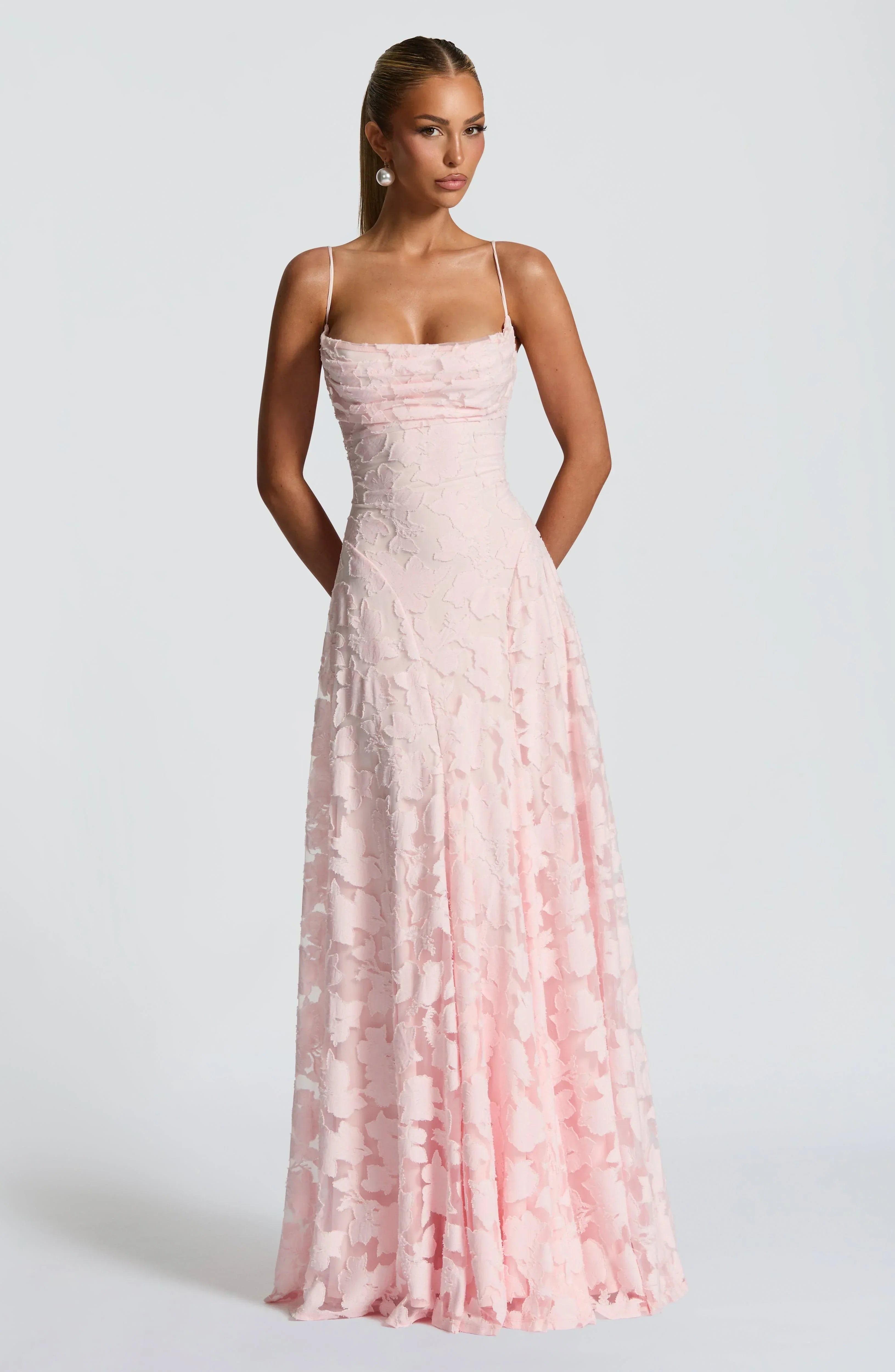 Floral Thin-Strap Maxi Dress – Elegant Summer Evening Dress | Meave & Ivy