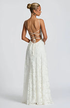 Floral Thin-Strap Maxi Dress – Elegant Summer Evening Dress | Meave & Ivy