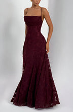 Floral Thin-Strap Maxi Dress – Elegant Summer Evening Dress | Meave & Ivy